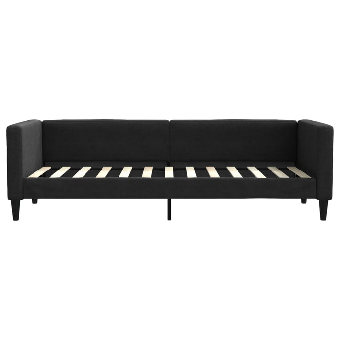 Tagesbett Schwarz 80x200 cm Stoff