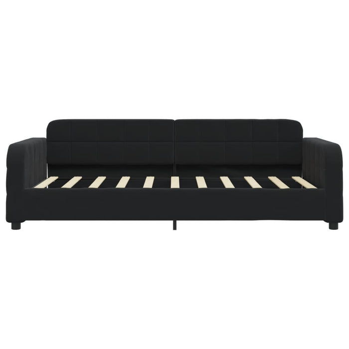 Tagesbett Schwarz 90x190 cm Samt