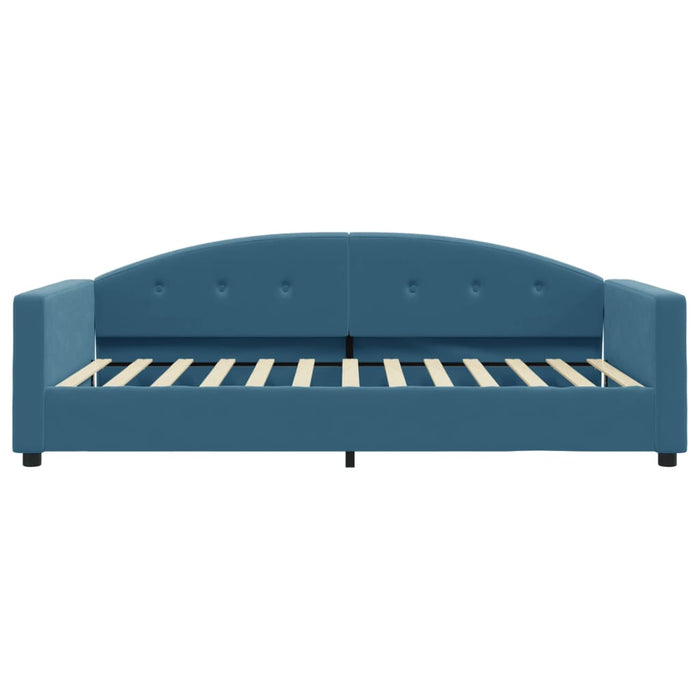 Tagesbett Blau 100x200 cm Samt