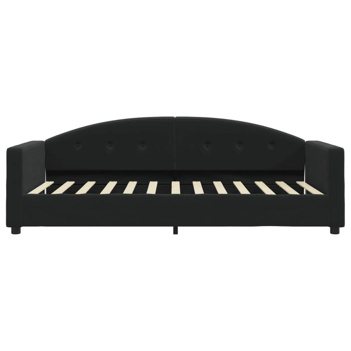 Tagesbett Schwarz 90x190 cm Samt