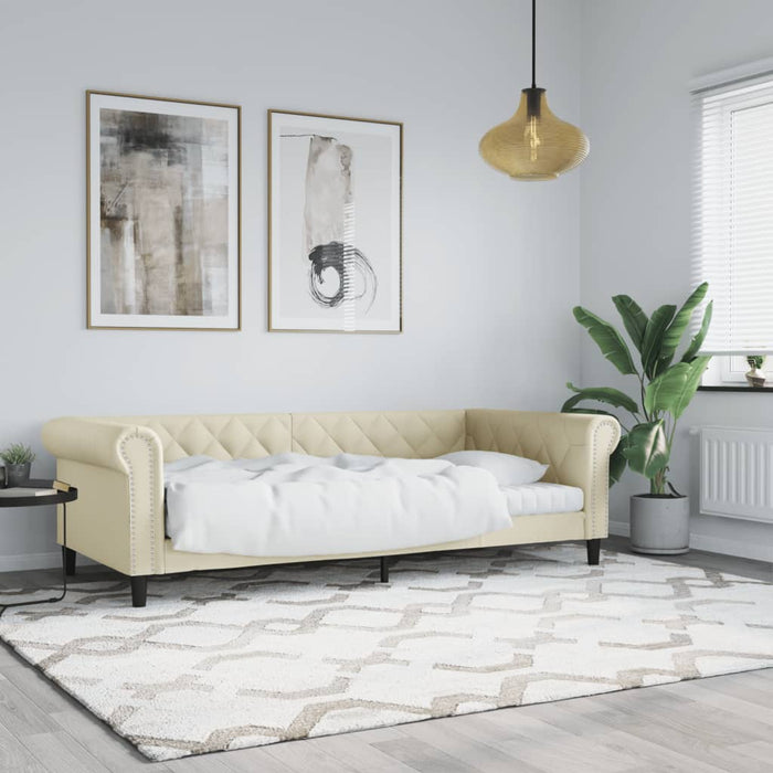 Daybed cream 80x200 cm faux leather