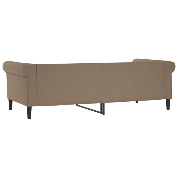 Daybed cappuccino brown 80x200 cm faux leather