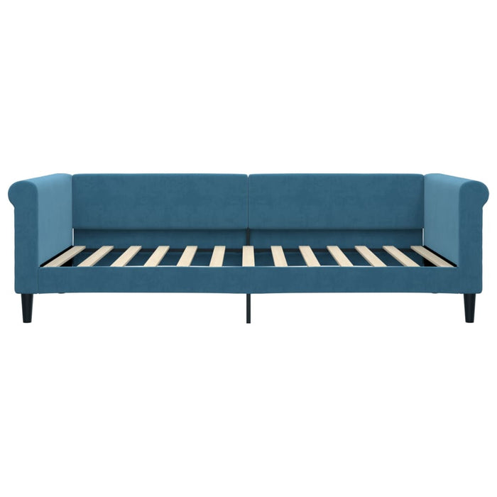 Tagesbett Blau 100x200 cm Samt
