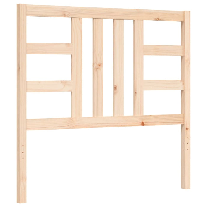 Massivholzbett mit Kopfteil 90x190 cm