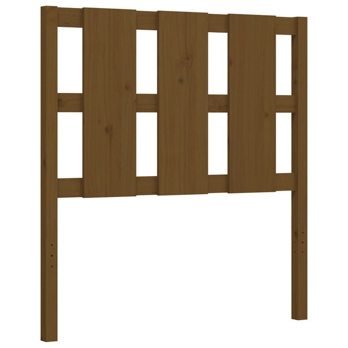 Massivholzbett mit Kopfteil Honigbraun 90x190 cm