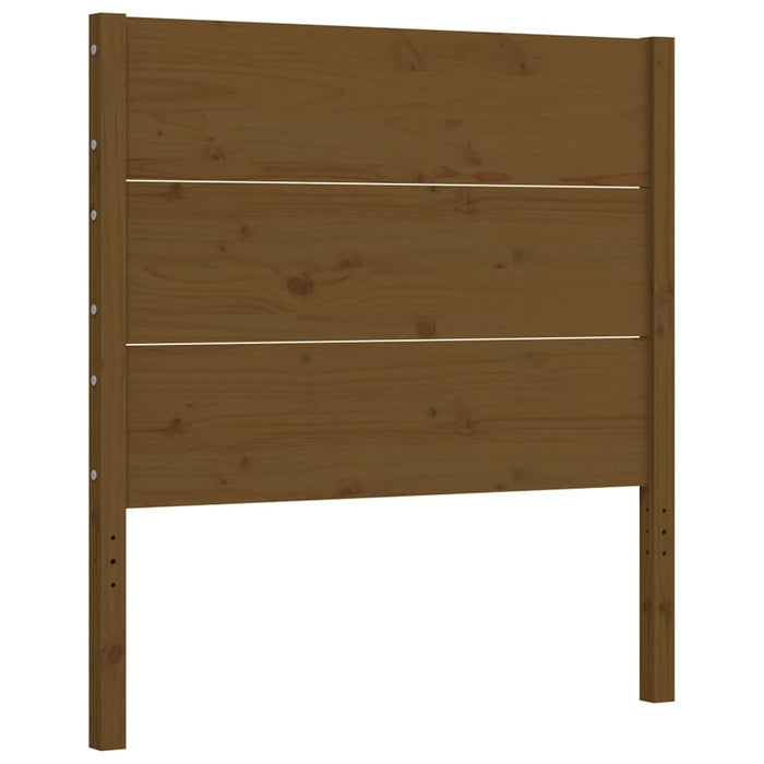 Massivholzbett mit Kopfteil Honigbraun