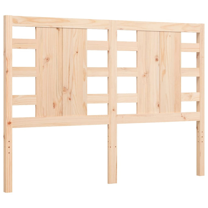 Massivholzbett mit Kopfteil 140x190 cm