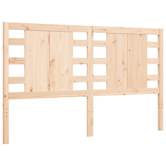 Massivholzbett mit Kopfteil