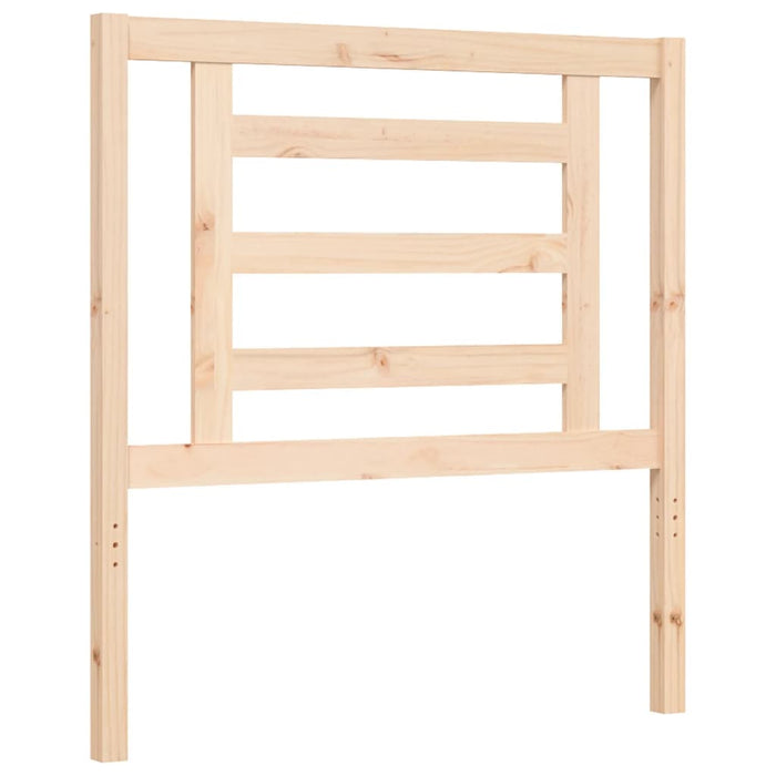 Massivholzbett mit Kopfteil