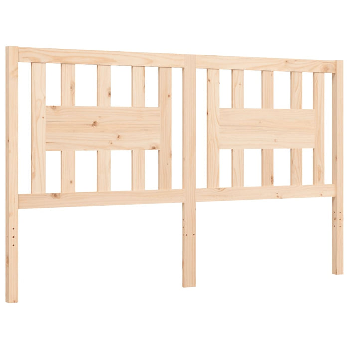 Massivholzbett mit Kopfteil