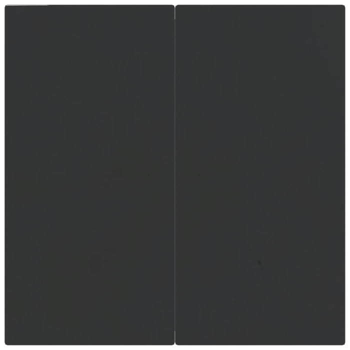 3-tlg. Garten-Essgruppe Schwarz Poly Rattan und Stahl