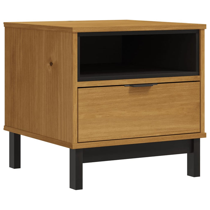 Beistelltisch FLAMUR 50x50x50 cm aus Massivholz Kiefer