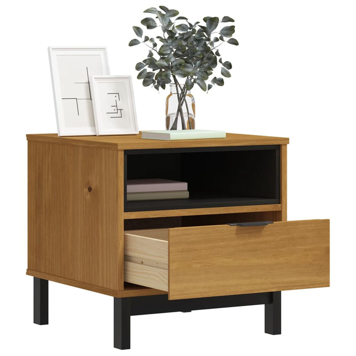 Beistelltisch FLAMUR 50x50x50 cm aus Massivholz Kiefer