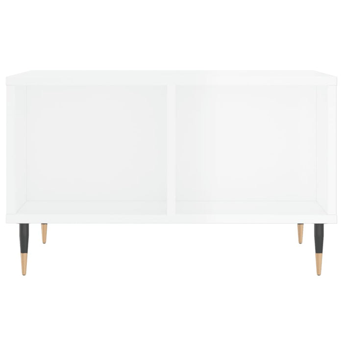 Couchtisch Hochglanz-Weiß 60x50x36,5 cm Holzwerkstoff