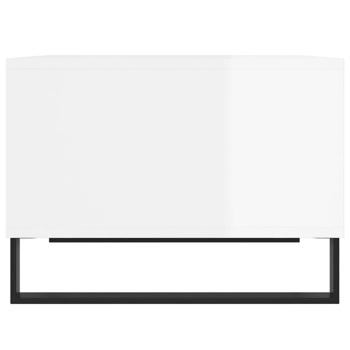 Couchtisch Hochglanz-Weiß 60x50x36,5 cm Holzwerkstoff