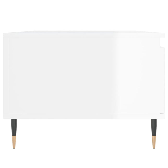 Couchtisch Hochglanz-Weiß 90x50x36,5 cm Holzwerkstoff