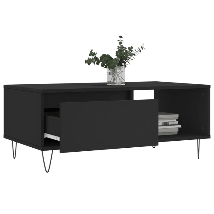 Couchtisch Schwarz 90x50x36,5 cm Holzwerkstoff