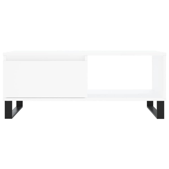 Coffee table white 90x50x36.5 cm made of wood