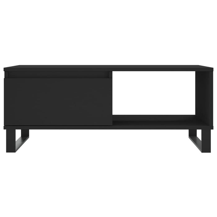 Coffee table black 90x50x36.5 cm made of wood