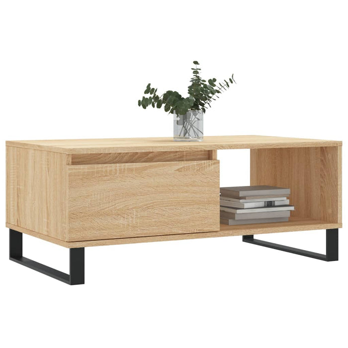 Coffee table Sonoma oak 90x50x36.5 cm made of wood material