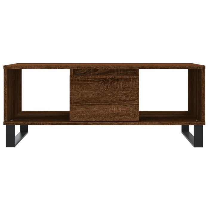 Couchtisch Braun Eichen-Optik 90x50x36,5 cm Holzwerkstoff