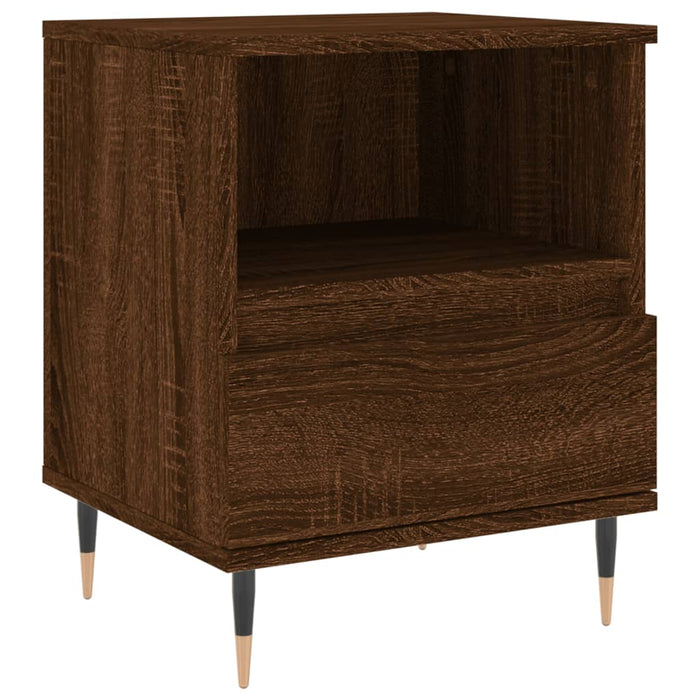 Nachttisch Braun Eichen-Optik 40x35x50 cm Holzwerkstoff
