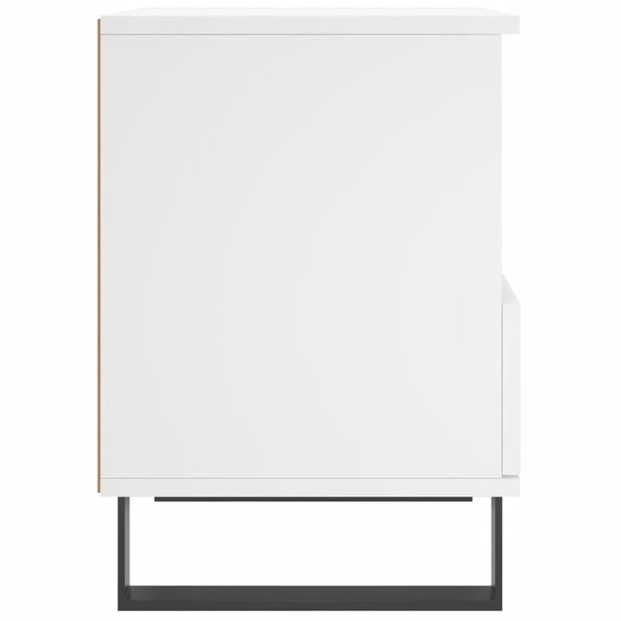 Nachttische 2 Stk. Weiß 40x35x50 cm Holzwerkstoff