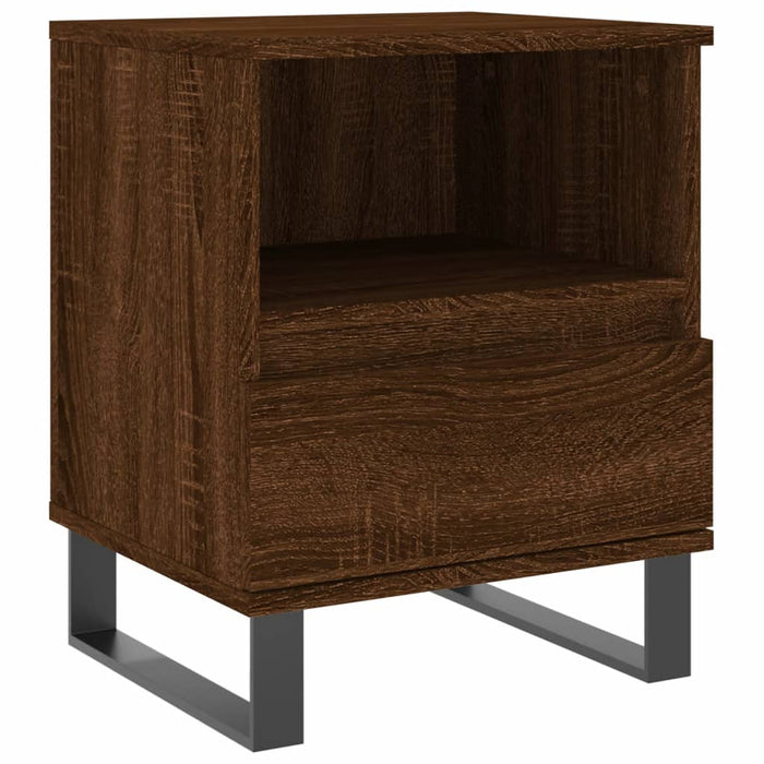 Nachttische 2 Stk. Braun Eichen-Optik 40x35x50 cm Holzwerkstoff