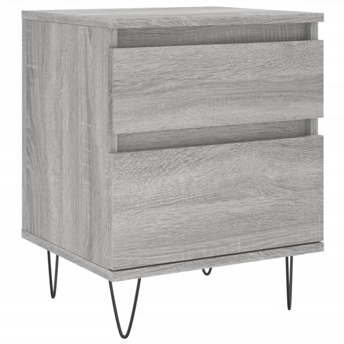 Nachttisch Grau Sonoma 40x35x50 cm Holzwerkstoff