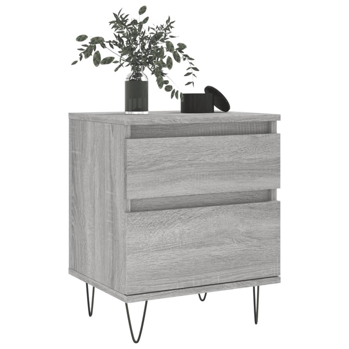 Nachttisch Grau Sonoma 40x35x50 cm Holzwerkstoff