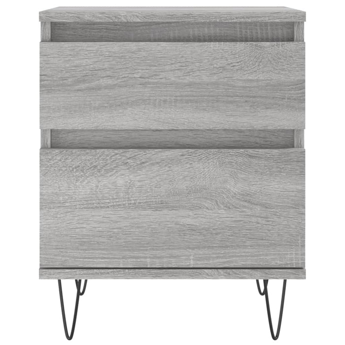 Nachttisch Grau Sonoma 40x35x50 cm Holzwerkstoff