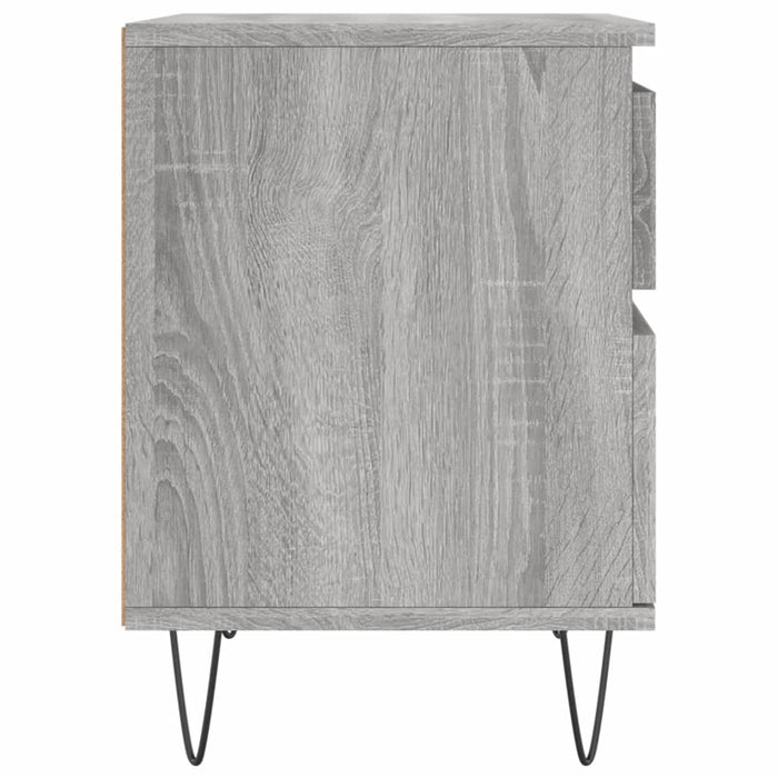 Nachttisch Grau Sonoma 40x35x50 cm Holzwerkstoff