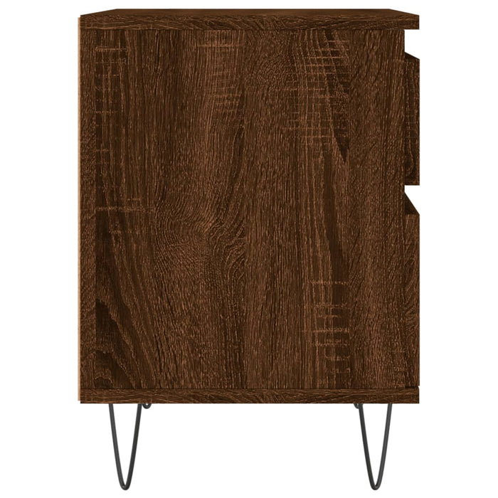 Nachttisch Braun Eichen-Optik 40x35x50 cm Holzwerkstoff