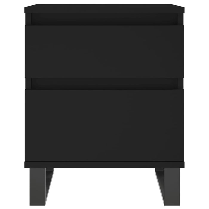 Nachttisch Schwarz 40x35x50 cm Holzwerkstoff