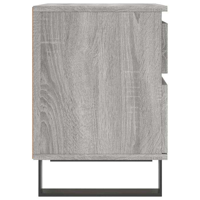 Nachttische 2 Stk. Grau Sonoma 40x35x50 cm Holzwerkstoff