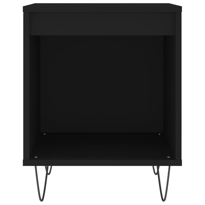 Nachttisch Schwarz 40x35x50 cm Holzwerkstoff