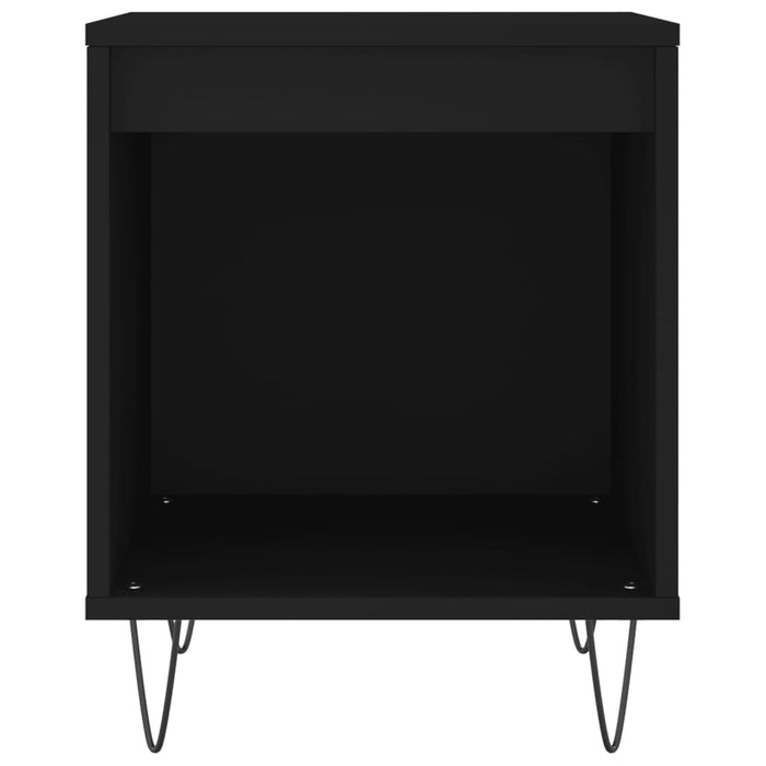 Nachttische 2 Stk. Schwarz 40x35x50 cm Holzwerkstoff
