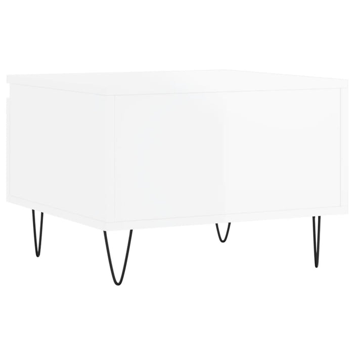 Couchtisch Hochglanz-Weiß 50x46x35 cm Holzwerkstoff