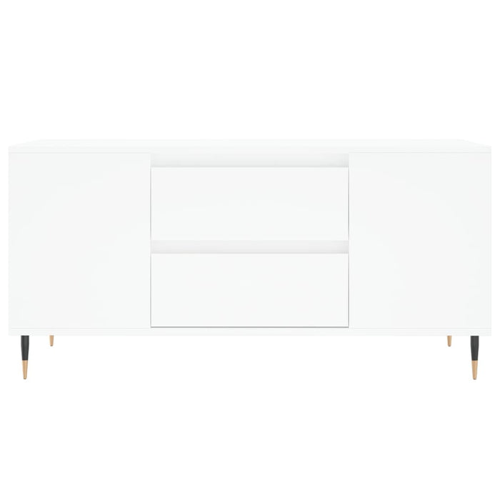 Couchtisch Weiß 102x44,5x50 cm Holzwerkstoff