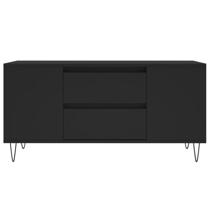 Coffee table black 102x44.5x50 cm made of wood