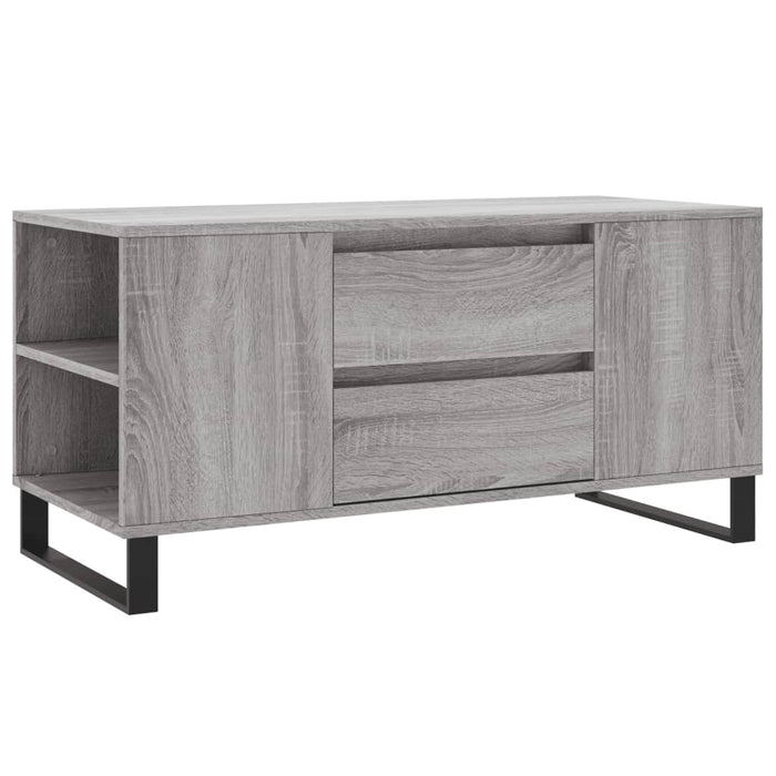 Coffee table gray Sonoma 102x44.5x50 cm made of wood