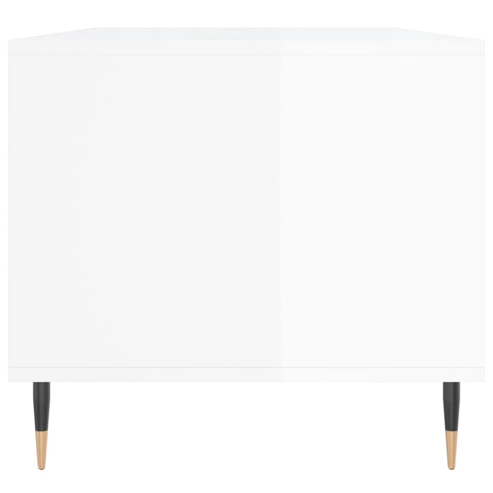 Couchtisch Hochglanz-Weiß 90x49x45 cm Holzwerkstoff