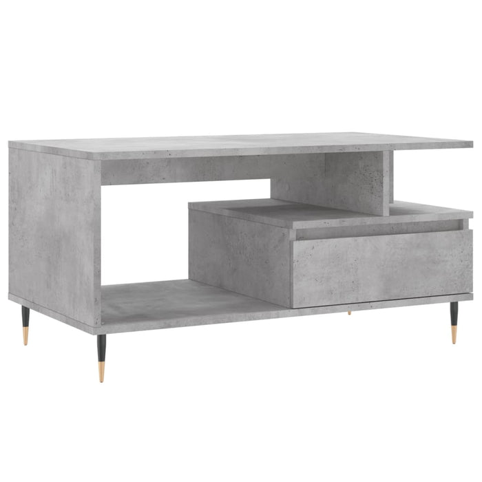 Couchtisch Betongrau 90x49x45 cm Holzwerkstoff