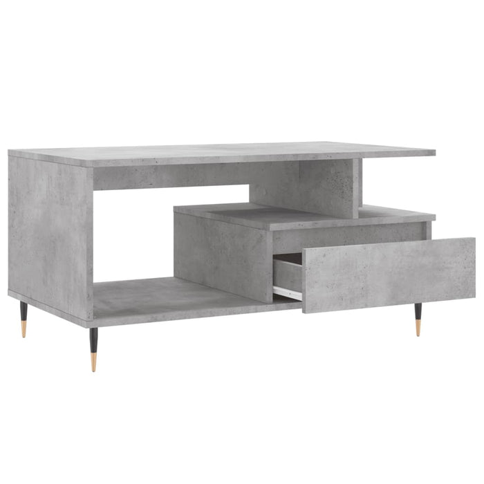 Couchtisch Betongrau 90x49x45 cm Holzwerkstoff