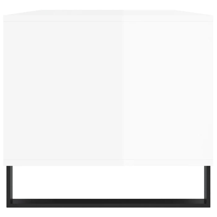 Couchtisch Hochglanz-Weiß 90x49x45 cm Holzwerkstoff