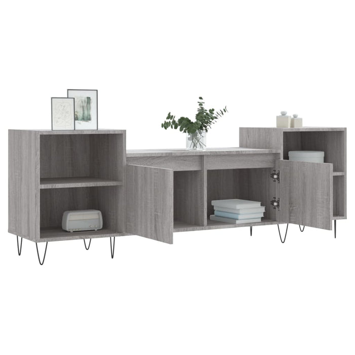 TV-Schrank Grau Sonoma 160x35x55 cm Holzwerkstoff