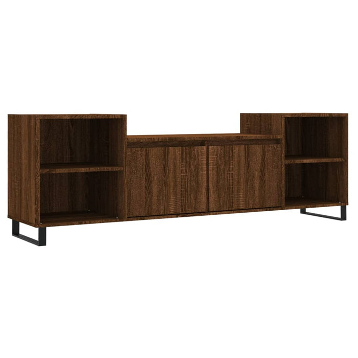 TV-Schrank Braun Eichen-Optik 160x35x55 cm Holzwerkstoff