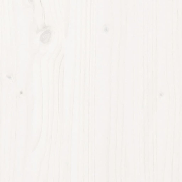Massivholzbett Weiß 120x200 cm Kiefer