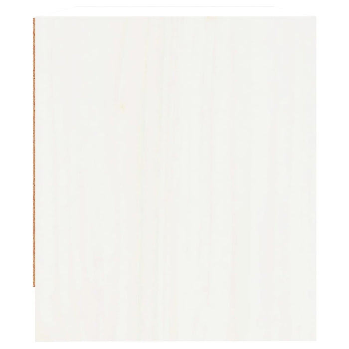 Nachttisch Weiß 40x31x35,5 cm Massivholz Kiefer