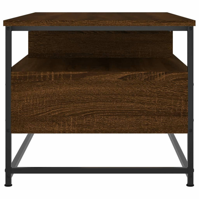 Coffee table brown oak look 100x51x45 cm made of wood